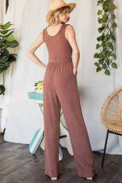 Kimball Sleeveless Jumpsuit- Nursing Friendly -Layer Outfit 39220962984157 4