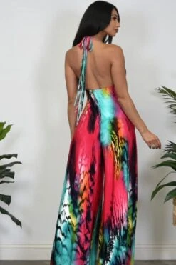 NEED YOU NOW Wide Leg Print Jumpsuit -Layer Outfit 39227261550850 8