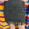 Black Tier Fringe Suede Skirt 1 Black Tier Fringe Suede Skirt -Layer Outfit 39274902716632 1