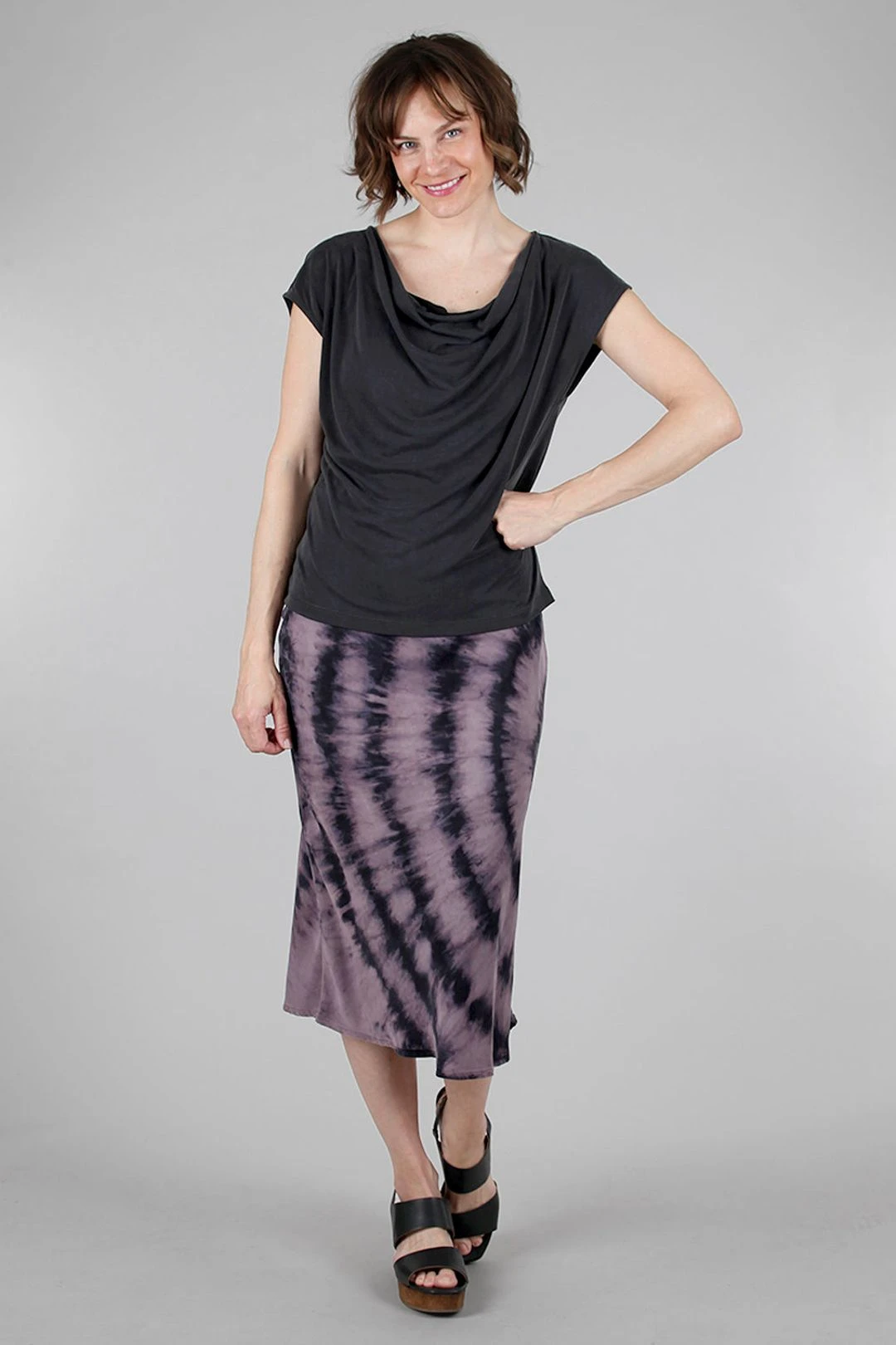 Silky Twist Dye Skirt, Iced Grape 6 Silky Twist Dye Skirt, Iced Grape - Image 4