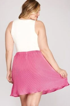 Plisse Mini Skirt Jade -Layer Outfit 39316845854964 2