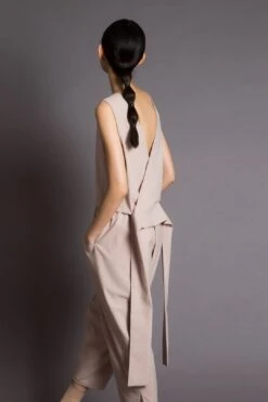 Tý Back V Wrap Top / Size XS, M - Light Green -Layer Outfit 39355297759470 3