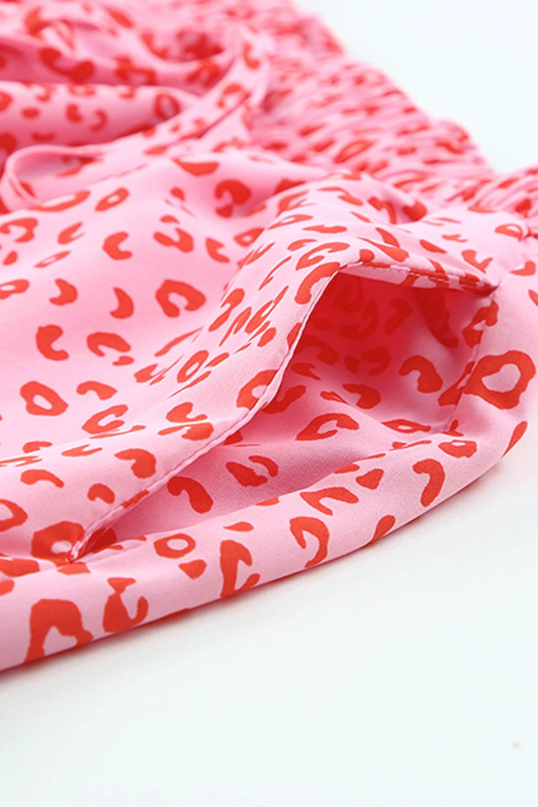 Leopard Drawstring Waist Frill Trim Tiered Skirt 5 Leopard Drawstring Waist Frill Trim Tiered Skirt - Image 3