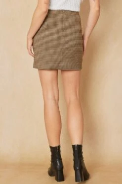 Erin Plaid Skirt Camel -Layer Outfit 39405932675321 3