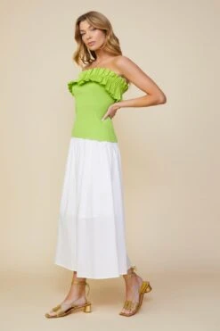 Ruffled Strapless Top -Layer Outfit 39416843993315 3