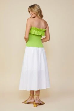 Ruffled Strapless Top -Layer Outfit 39416844026083 4