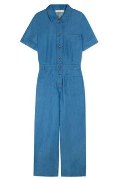 Long Hoa Jumpsuit In Denim Blue -Layer Outfit 39447698833660 5
