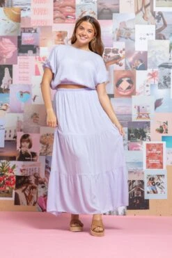 Crop Top & Maxi Skirt Set