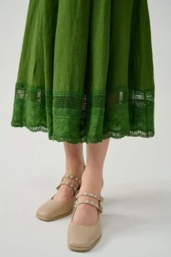 Nellie 21 | Linen Skirt With Lace -Layer Outfit 39610248888574 16