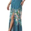 Spell Yellow Rose Maxi Skirt In Cornflower Blue -Layer Outfit 39669712519407 1