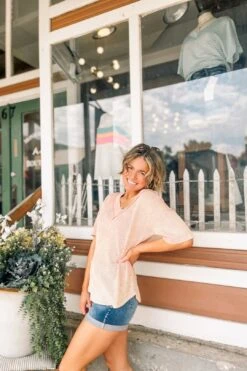 Acid Washed Waffle Top