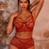 Playful Promises Eddie Rust Crossover Wrap Bra 32-44 A-H -Layer Outfit 39687286096024 1