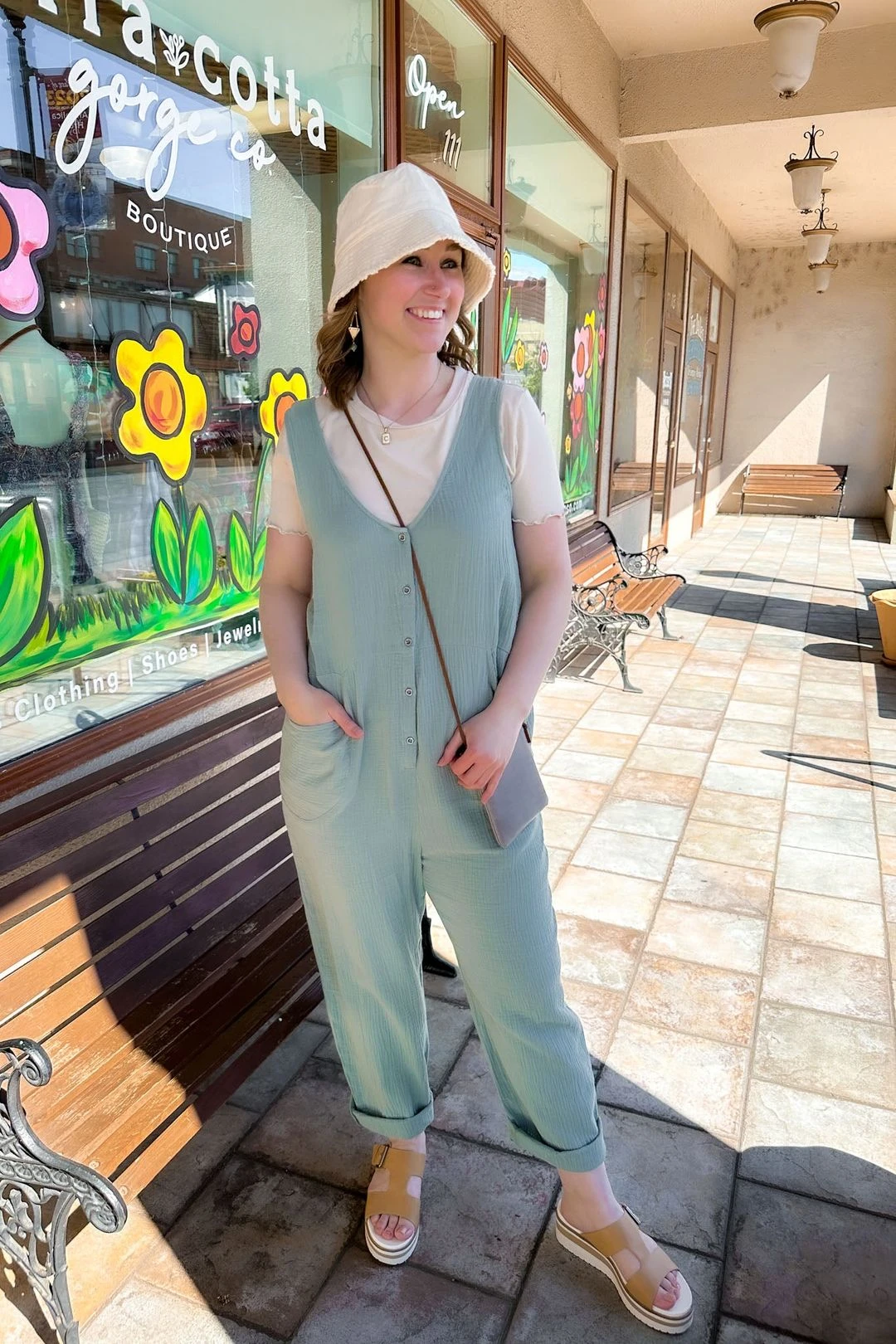 Sage Cotton Jumpsuit 5 Sage Cotton Jumpsuit - Image 3