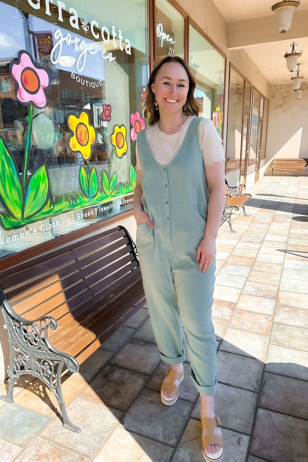 Sage Cotton Jumpsuit 3 Sage Cotton Jumpsuit