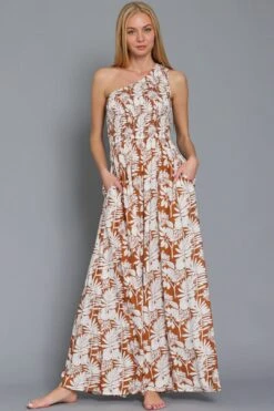 One Shoulder Ginger White Pant Jumpsuit 19 One Shoulder Ginger White Pant Jumpsuit -Layer Outfit 39860966981861 9