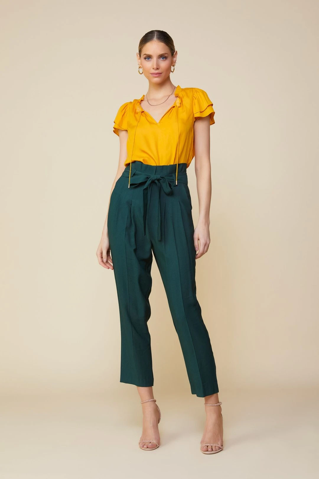 Satin Ruffled Detail Top 4 Satin Ruffled Detail Top - Image 2