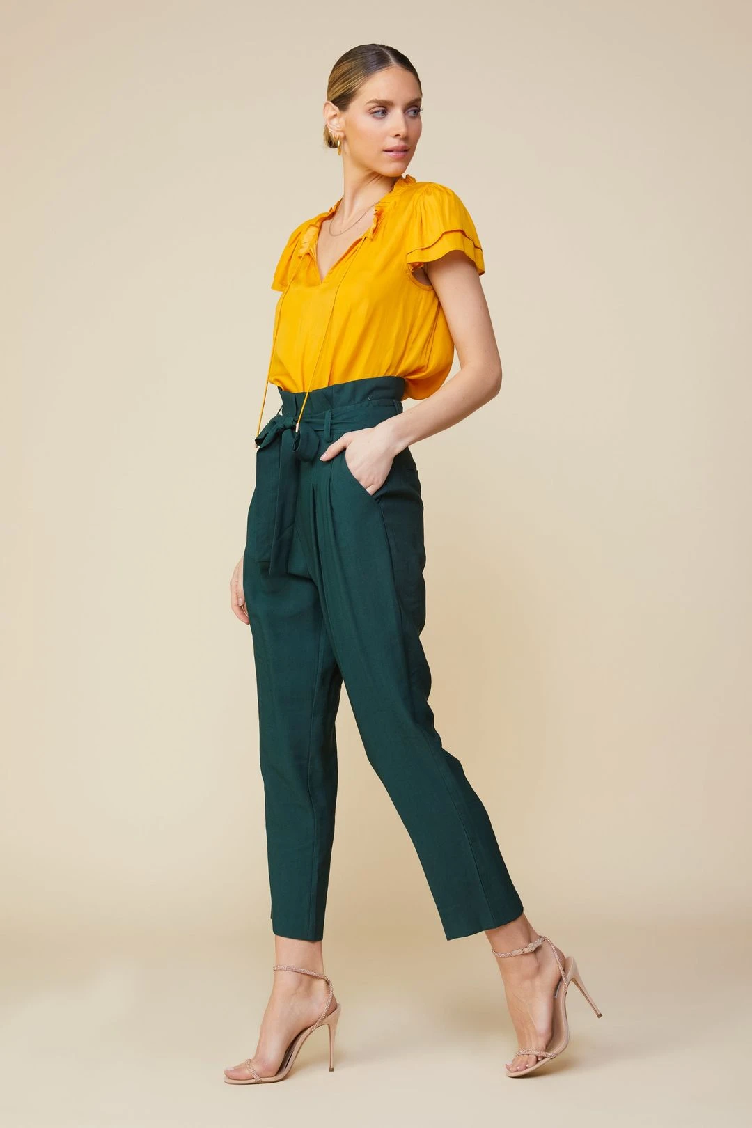 Satin Ruffled Detail Top 6 Satin Ruffled Detail Top - Image 4