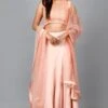 Elegant Peach Colored Crop Top & Flare Skirt - Rent -Layer Outfit 39968051167508 1