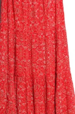 Women’s Plus High Waisted Ruffle Printed Skirt -Layer Outfit 39994417283387 2