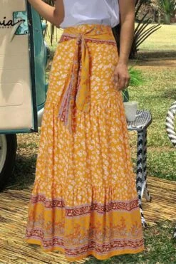 Casual Bohemian Maxi Skirts 19 Casual Bohemian Maxi Skirts -Layer Outfit 40033914519837 8