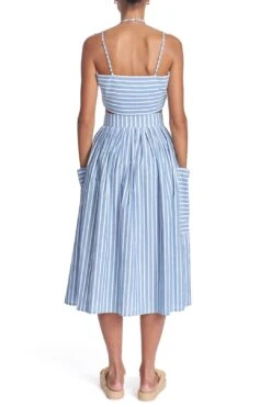 THE CECILIA SKIRT - Chambray Stripe 10 THE CECILIA SKIRT - Chambray Stripe -Layer Outfit 40044494029051 4