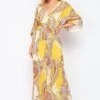 V-neck Yellow Paisley Jumpsuit -Layer Outfit 40071991984357 1