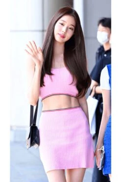 IVE Jang Won-young Inspired Top And Skirt Set 002 -Layer Outfit 40087557341498 5
