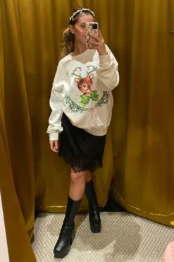 Black Lace Slip Skirt