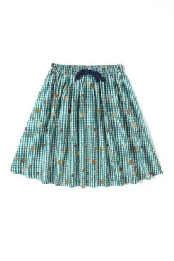 Gingham Smiley Skirt