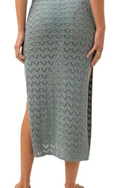 Rhythm Marketta Knit Midi Skirt In Teal 11 Rhythm Marketta Knit Midi Skirt In Teal -Layer Outfit 40281352896812 5