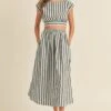 The Positano Crop Top + Midi Skirt Set - Sold Separately