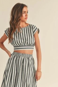 The Positano Crop Top + Midi Skirt Set - Sold Separately -Layer Outfit 40555971739865 3