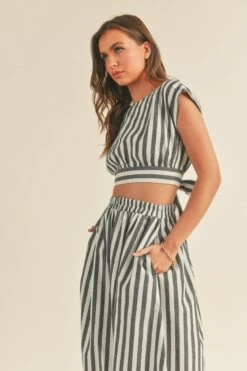 The Positano Crop Top + Midi Skirt Set - Sold Separately -Layer Outfit 40555972100313 4