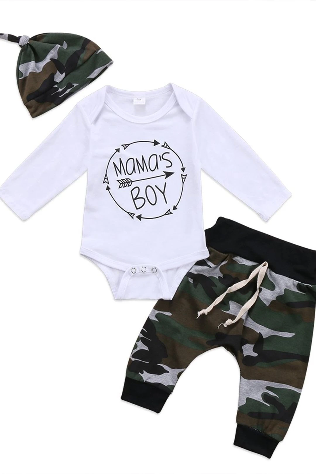 Baby Boy Jumpsuit Set Mama's Boy 3 Baby Boy Jumpsuit Set Mama's Boy
