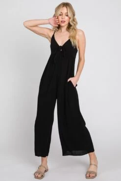 The Paola Smocked Back Cami Jumpsuit -Layer Outfit 40605693870297 6