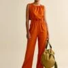 Bellerose Papaye Jumpsuit - Flame 1 Bellerose Papaye Jumpsuit - Flame -Layer Outfit 40782656733504 1