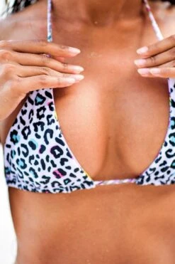 Kawaii Pink/Leopard Triangle TOP ONLY