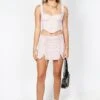 FOR LOVE & LEMONS | Aubrey Mini Skirt - Pink