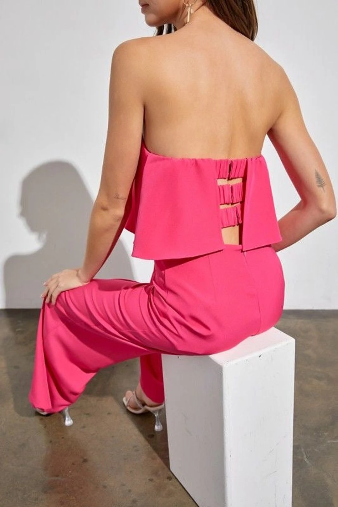 V-Cut Strapless Jumpsuit 6 V-Cut Strapless Jumpsuit - Image 4