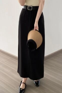 [Korean Style] Minimalistic High Waist Pocket Cargo Skirt W/ Belt -Layer Outfit 41565534978354 15