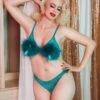 Bettie Page Powder Puff Triangle Bra Teal XS-3XL -Layer Outfit 41645991559320 1
