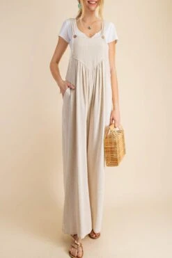 Linen Overall Jumpsuit
