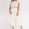 Petal Pop Off White Crop Top & Skirt Set -Layer Outfit 41656073781550 1
