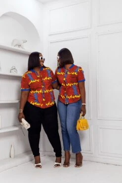 CHISA AFRICAN POLO TOP