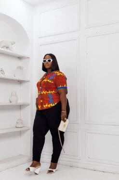 CHISA AFRICAN POLO TOP -Layer Outfit 42054428295458 7