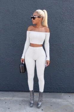 2PC Crop Top Jumpsuit