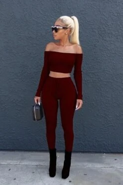 2PC Crop Top Jumpsuit -Layer Outfit 4480450297939 4