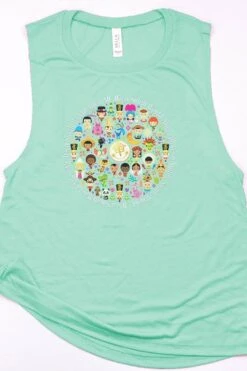 It's A Small World Circle Muscle Tank