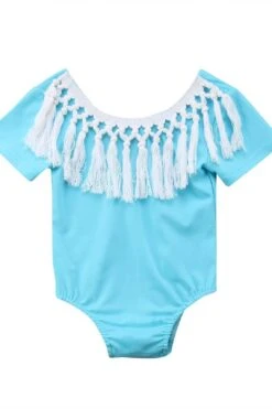 Baby Girl Short Oh My Blue Jumpsuit Olla