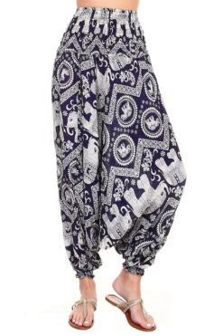 Elephant Print Harem Pants / Jumpsuit -Layer Outfit 4884507394138 4